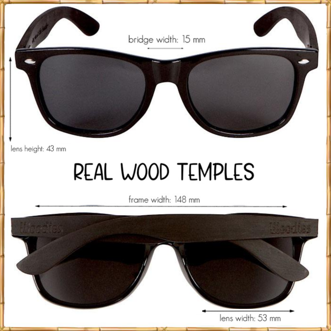 Ebony Wood Polarized Sunglasses
