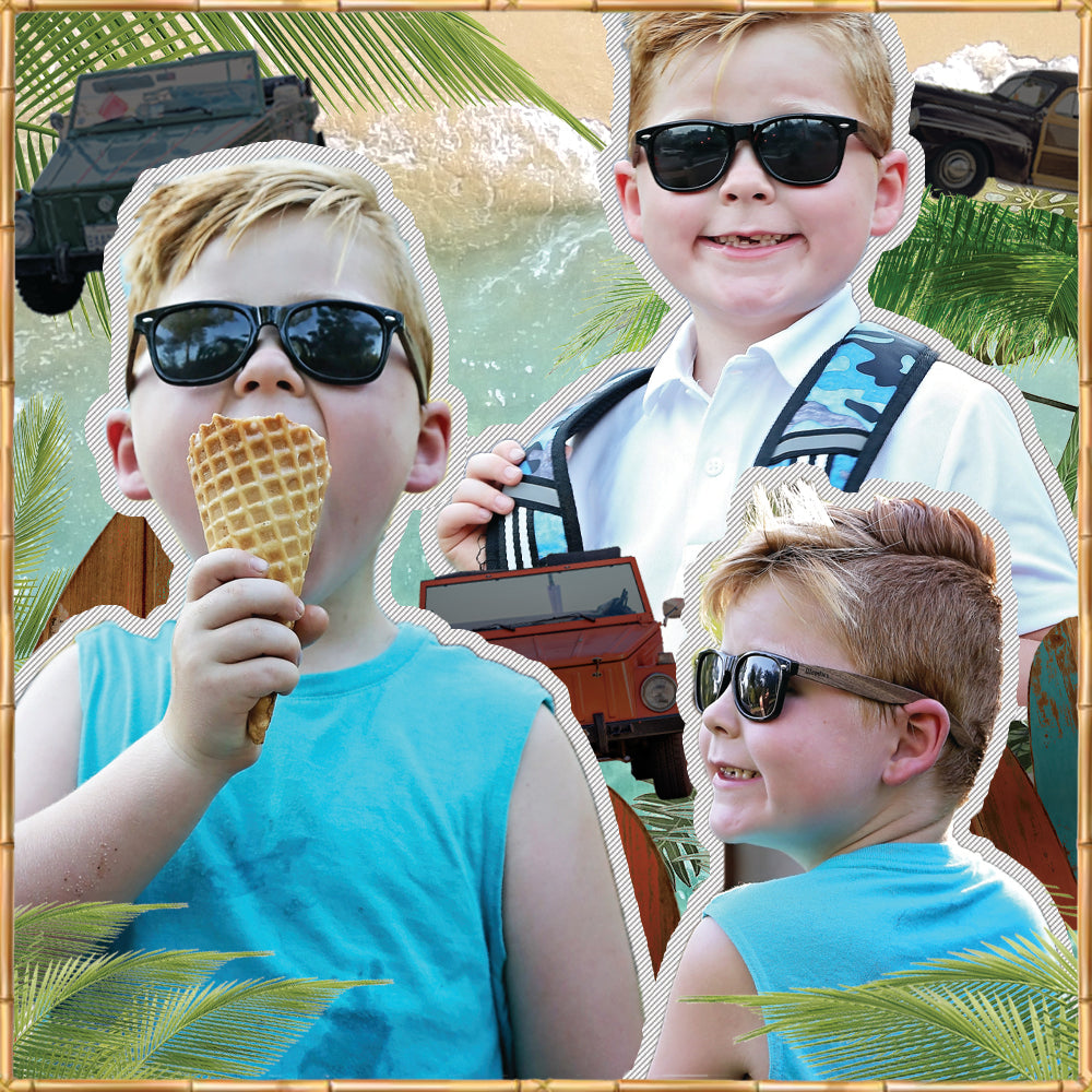 Walnut Wood Sunglasses for Kids