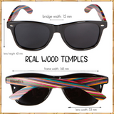 Woodies Rainbow Wood Sunglasses