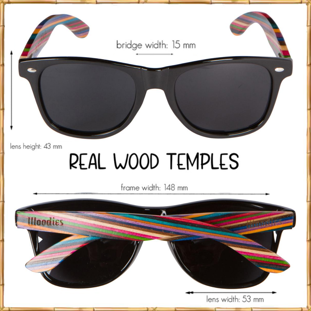 Rainbow Wood Polarized Sunglasses