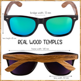 Woodies Zebra Wood Sunglasses