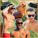 Walnut Classic Sunglasses with Polarized Lenses