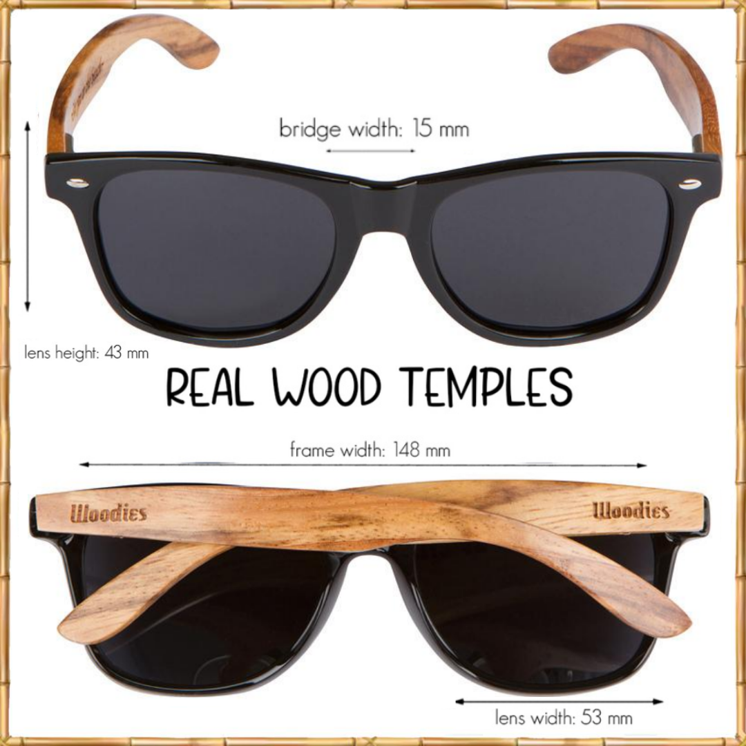 Zebra Wood Polarized Sunglasses