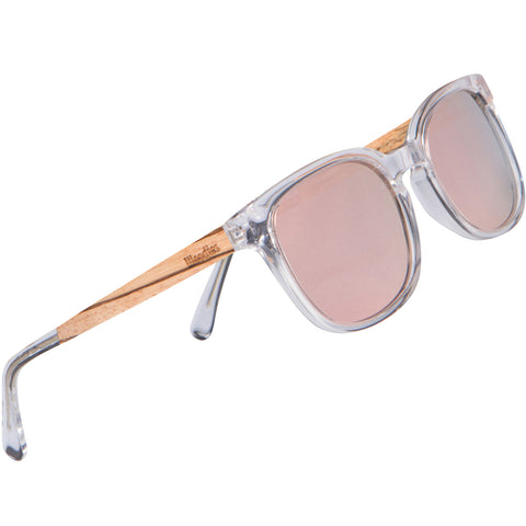 Funk Sunglasses | Round Clear Frame Green Lens Sunglasses |Kraywoods