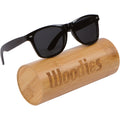 Wood Sunglasses with Polarized Lens in Bamboo Tube Packaging Woodies