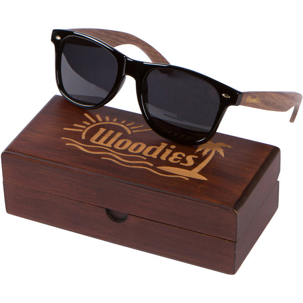 Walnut Wood Sunglasses with Polarized Lens in Wood Display Box for Men –  Woodies