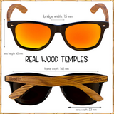 Woodies Zebra Wood Sunglasses