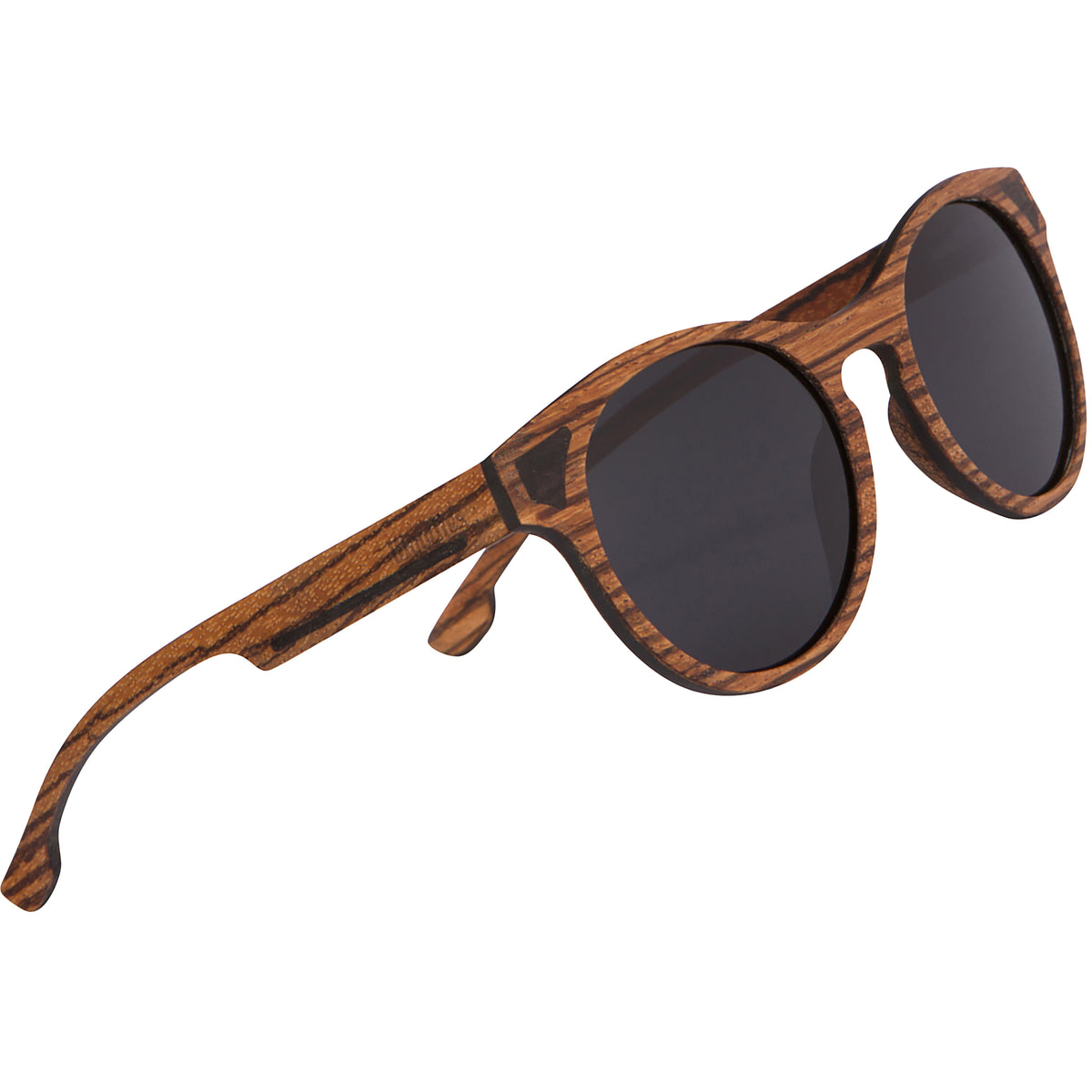 Full Wood Sunglasses Zebra Wood Cat Eye Style