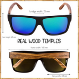 Woodies Zebra Wood Sunglasses
