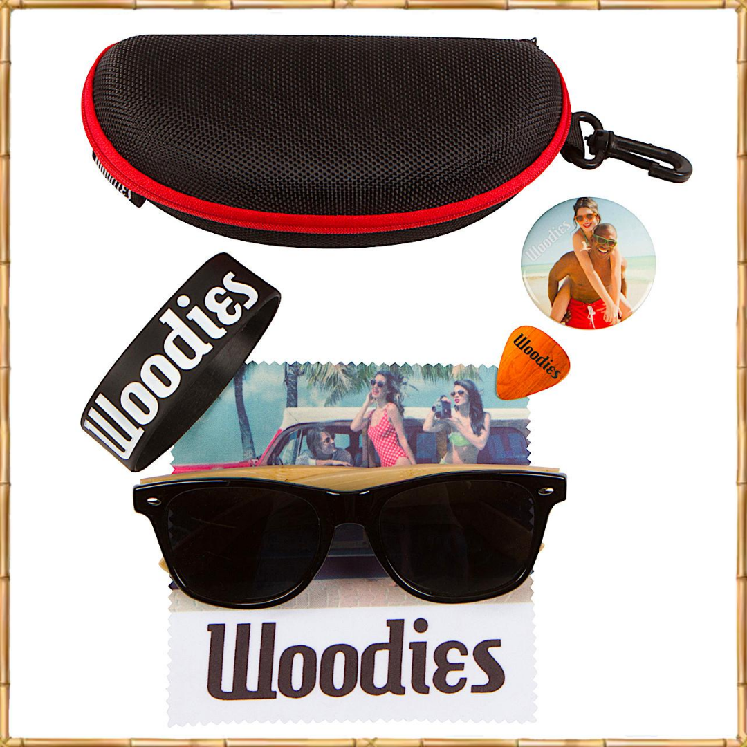 Coyote Woodie Polarized Sunglasses 4 LENS OPTIONS Black Silver Brown Bamboo  52mm - Polarized World