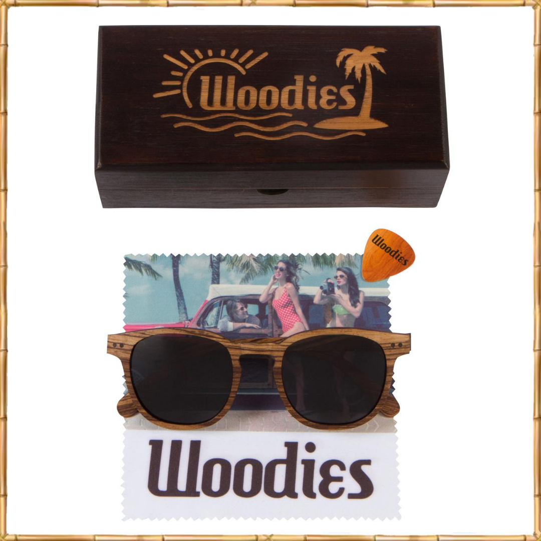 Full Wood Sunglasses Zebra Wood Foster Style